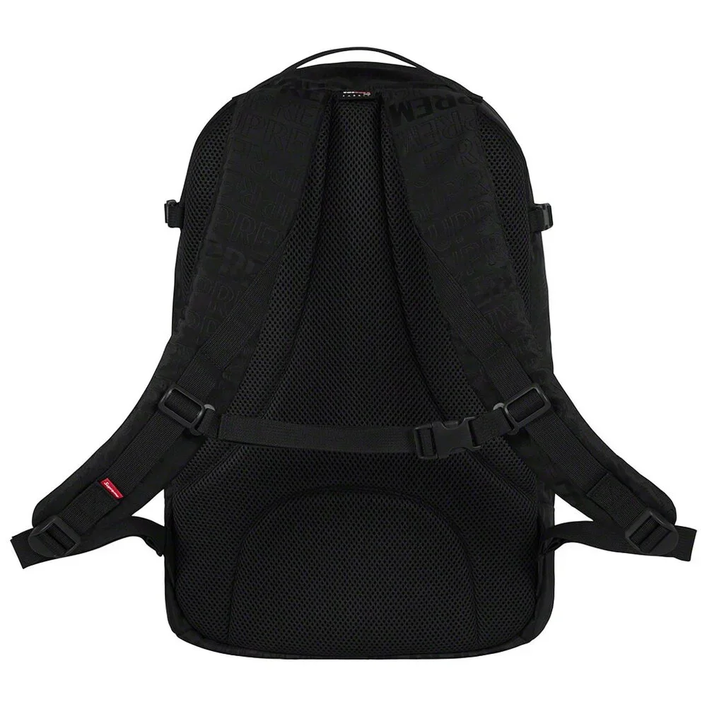 Supreme Black Tonal Logo Backpack